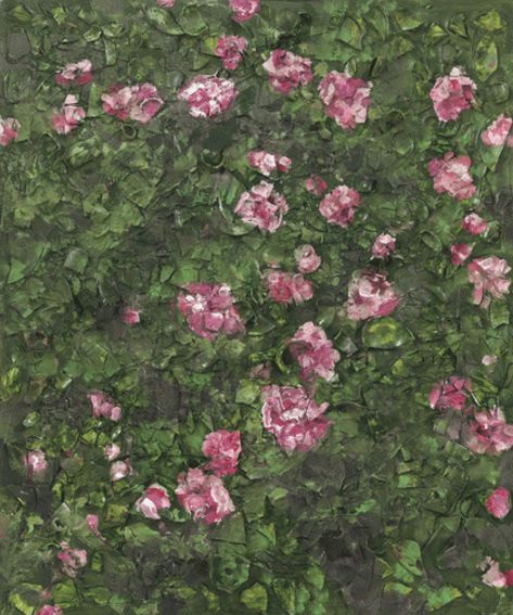 朱利安·施纳贝尔，Peinture de rose XVII，2017