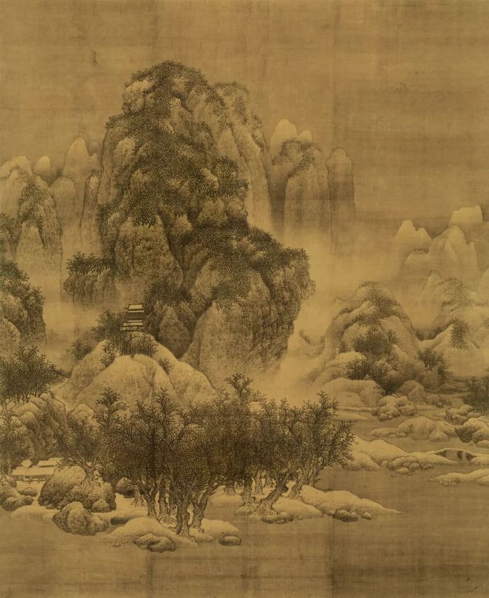 《雪景寒林图》 宋代 范宽 天津博物馆藏