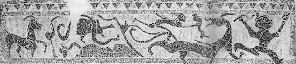 图2 河南南阳王寨出土北门楣画像石（中国画像石全集编辑委员会编：《中国画像石全集》第6卷《河南汉画像石》，河南美术出版社、山东美术出版社，2000年，第116—117页）