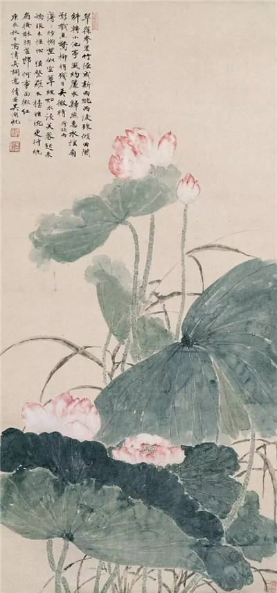 吴湖帆笔下的荷花：雍容富丽 卓卓可观
