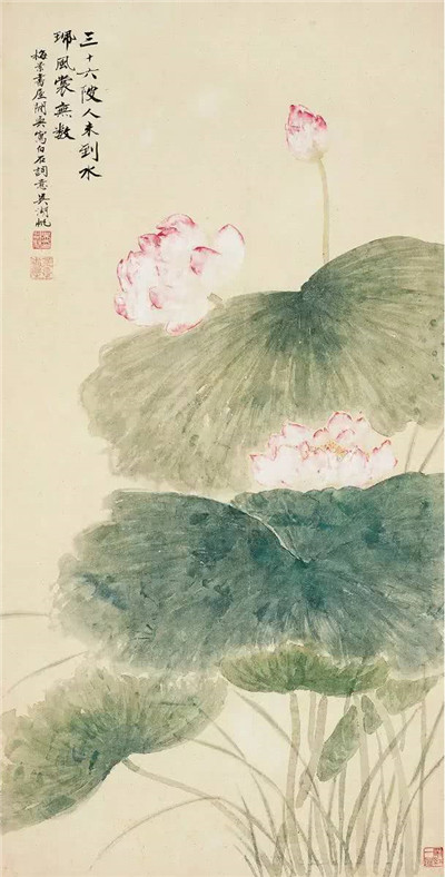 吴湖帆笔下的荷花：雍容富丽 卓卓可观