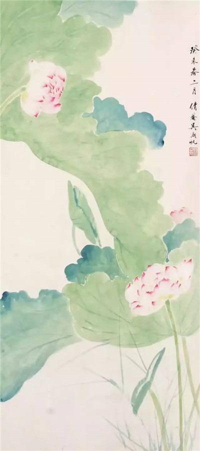 吴湖帆笔下的荷花：雍容富丽 卓卓可观