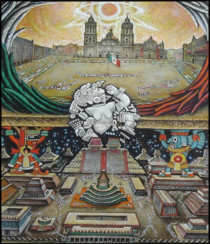罗贝托·奎瓦·得里奥，Fundacion Tenochtitlan，1986，图片来自维基共享资源