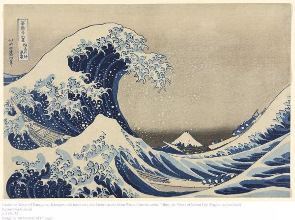 葛饰北斋 《神奈川冲浪里 (The Great Wave off Kanagawa) 》