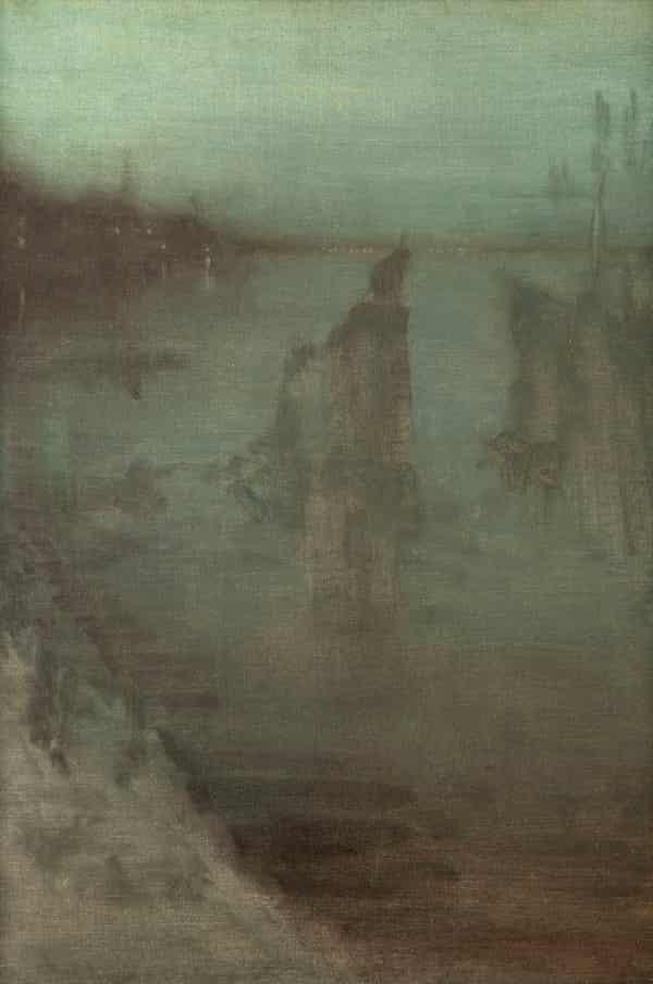 惠斯勒，《夜曲》系列之一, 1875-77年