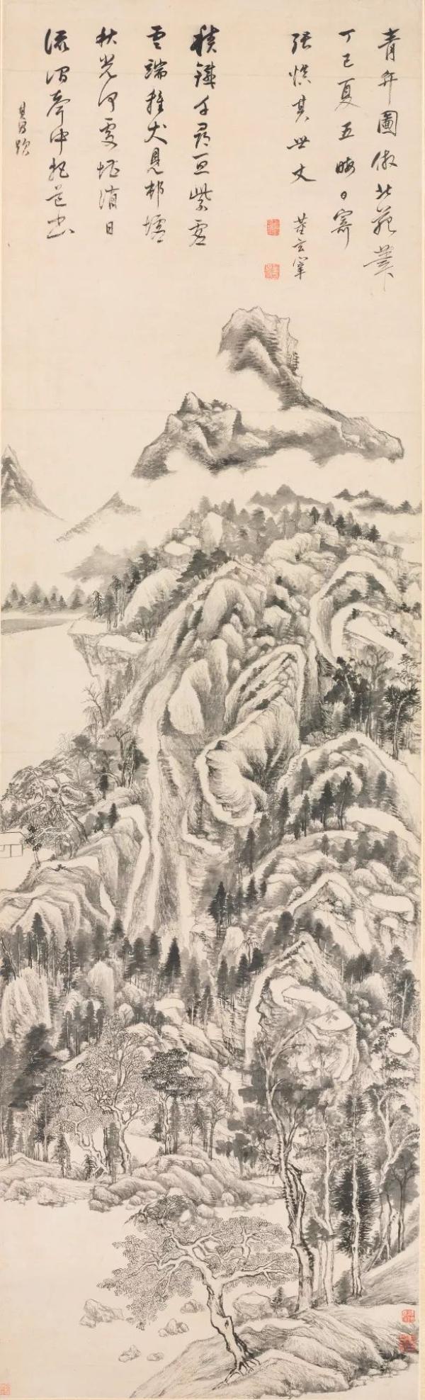 《青卞图轴》 美国克利夫兰美术馆藏
