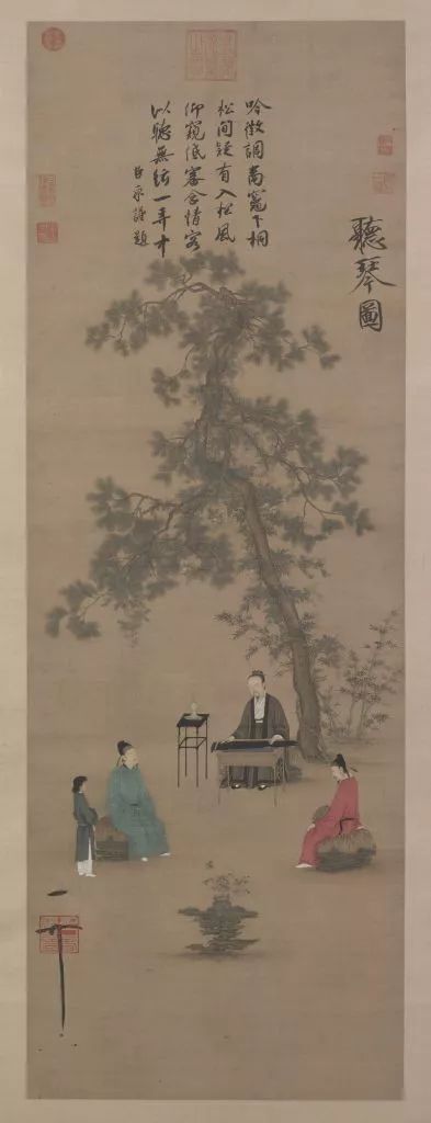《听琴图》