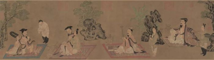 《七贤图卷》（局部）