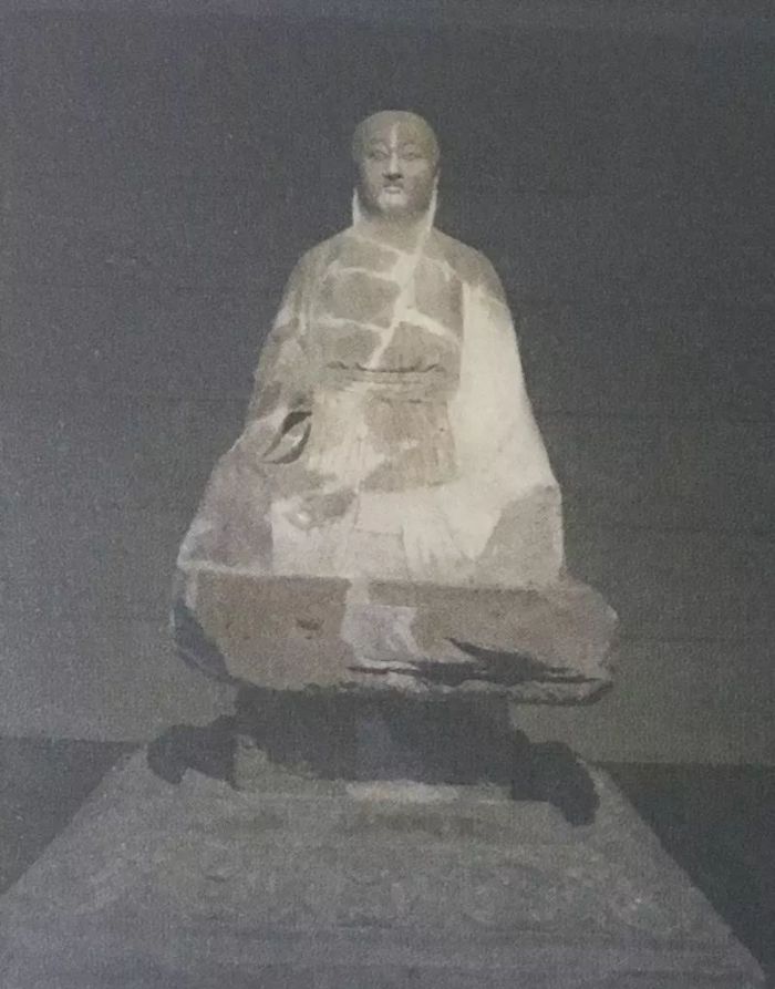 图9 老子真容像，唐，八世纪，西安碑林博物馆藏