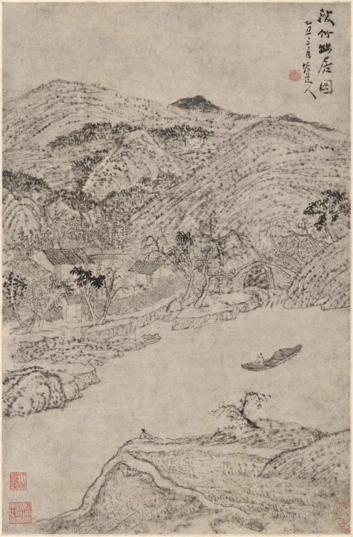  《幽居图》 髡残 清代