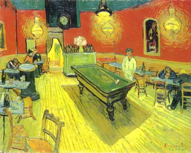 梵高《夜间咖啡馆（The Night Cafe）》