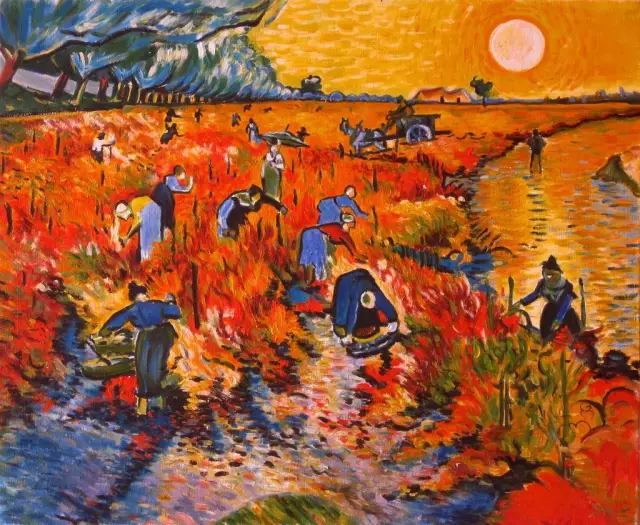 梵高生前唯一卖出去的画作《红色葡萄园（The Red Vineyard）》