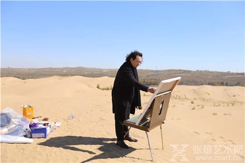 把艺术还给自然(一)——观艺术家王华明“自然美术馆”之响沙湾大沙漠个人展有感