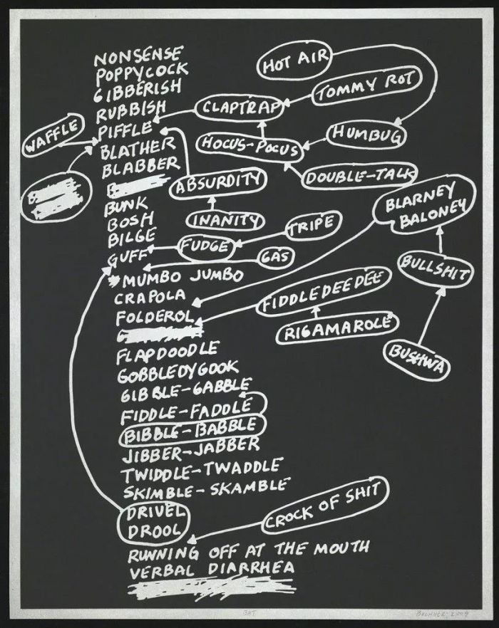 梅尔·博赫纳，《胡说八道》，2009年，Two Palms 画廊