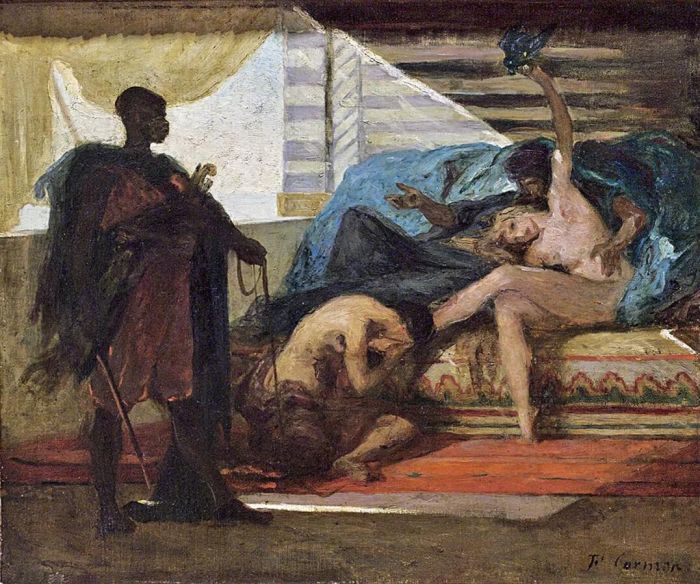 费尔南德.柯罗蒙 失势的宠妃 布面油彩 54x65cm 1870年
