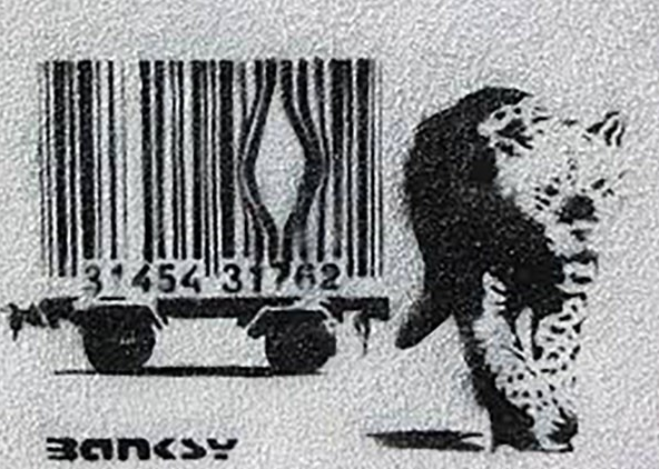 《Tiger Escaping Barcode Cage》