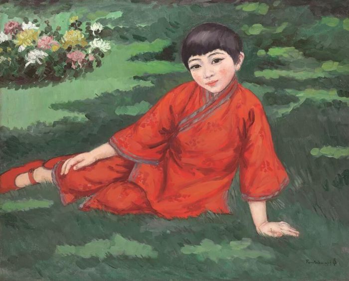 方君璧 汪文彬像 布面油彩 81.3x99cm 1929年