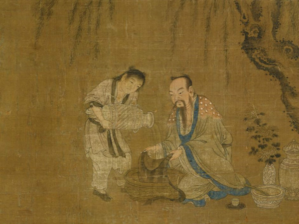  陶渊明 滤酒图