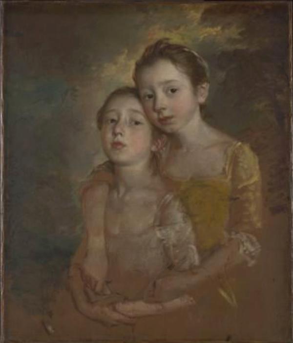 画家的女儿与猫，托马斯·庚斯博罗，1760-61年