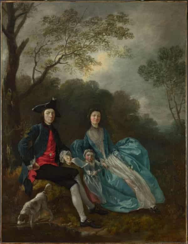 庚斯博罗和妻子，女儿，托马斯·庚斯博罗， 1748年
