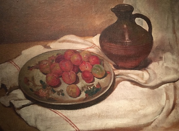 常书鸿 《静物（李子、壶）》 布面油彩 46cm×61cm 1942年