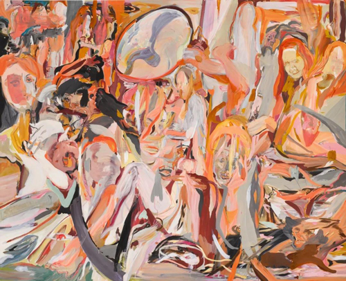 塞西丽·布朗（Cecily Brown） 《她们现在身处此地》 成交价：94.6万英镑  高于估价（60－80万英镑）