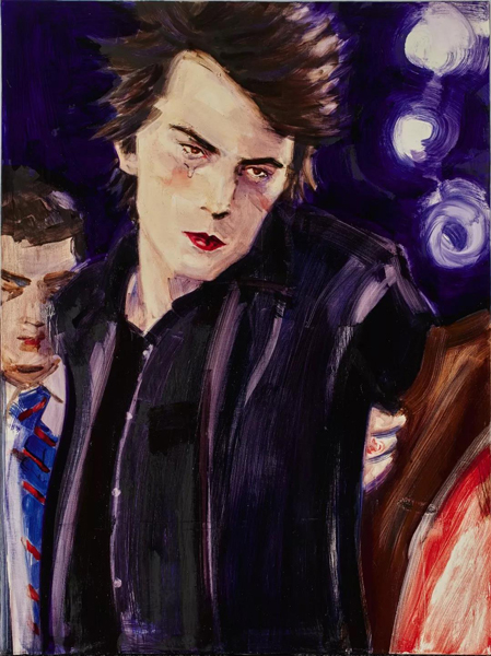 伊莉萨白·佩顿（Elizabeth Peyton） 《席德·维瑟斯被捕，切尔西酒店》 成交价：110万英镑 画作自1998年完成后首度曝光，随即成为艺术家第二高成交价之作品。