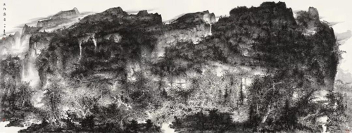 Lot 1358 熊红钢 太行盛景 镜心 水墨纸本 141×368 cm 成交价：RMB 6,900,000
