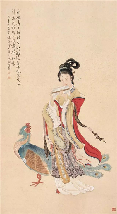 她是绝代尤物，是诗画家，微露半脸就令人魂销