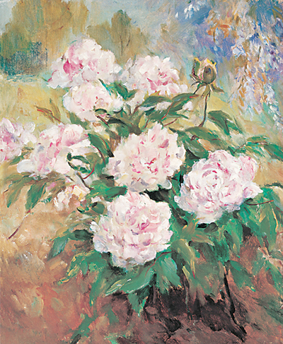 花（油画）1946年秦宣夫私人藏