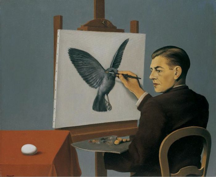 雷内·马格里特（René Magritte）La Clairvoyance