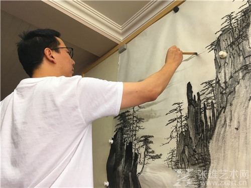 艺术家周扬波新作《山高水长》创作随笔