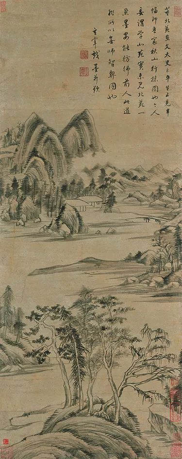 《疏树遥岑图》上海博物馆藏