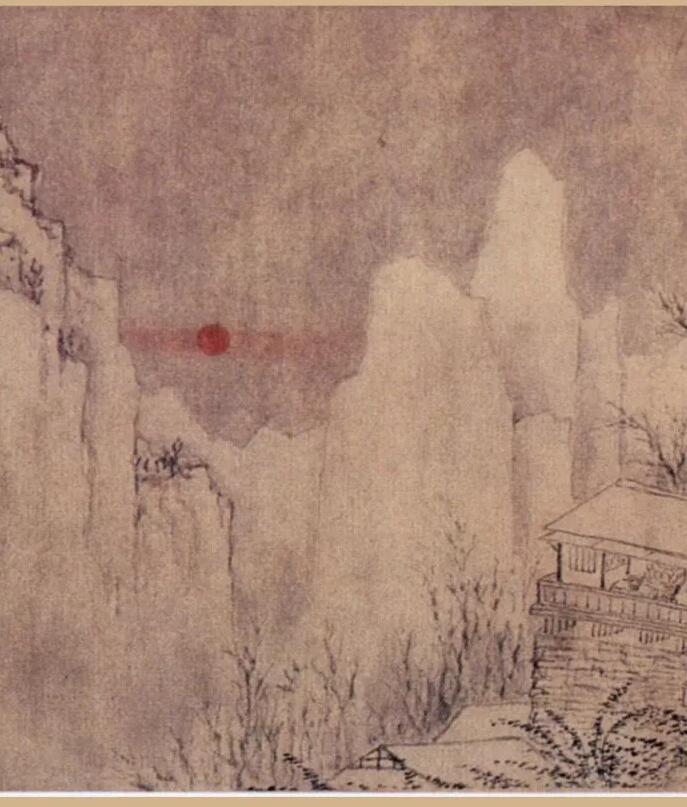 黄公望《快雪时晴图》里的一点朱砂