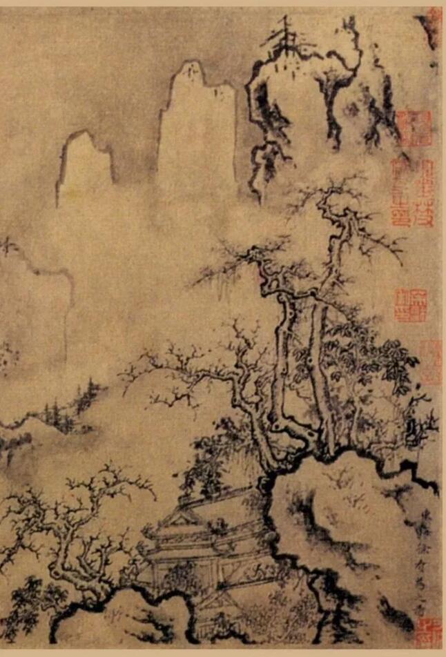 黄公望《快雪时晴图》里的一点朱砂