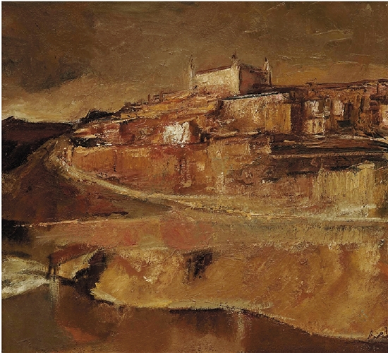 ▲柯尔内留·巴巴 西班牙托莱多风景 69×75.5cm
