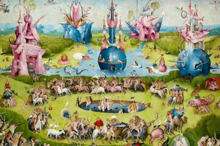 博斯《人间乐园》（The Garden of Earthly，c. 1495–1505）局部