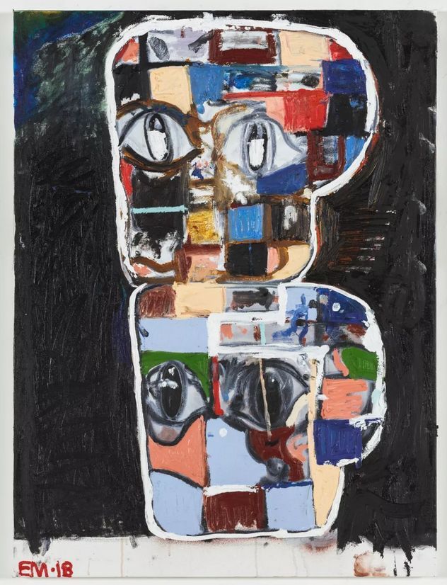 《BH Stack #6 (Breaking Through Dark)》2018 布面油画 101.6×76.2 cm