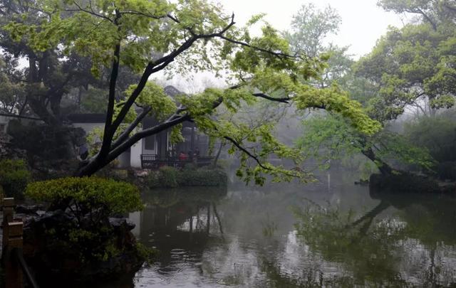 寄畅园雨景