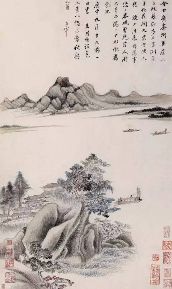 秋兴八景图第八开