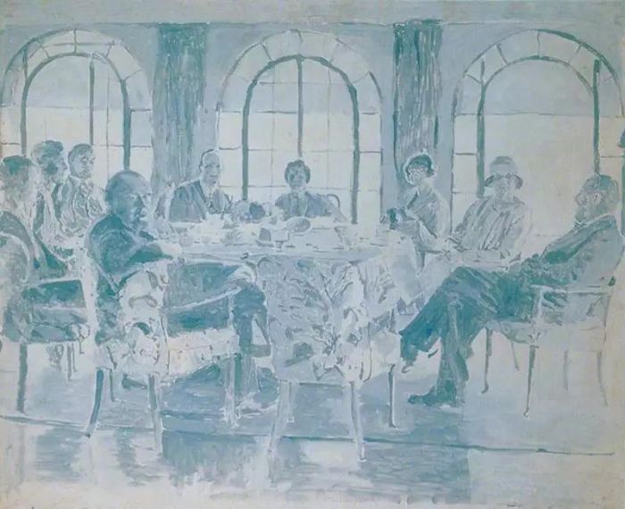Winston Churchill，Tea at Chartwell，1927