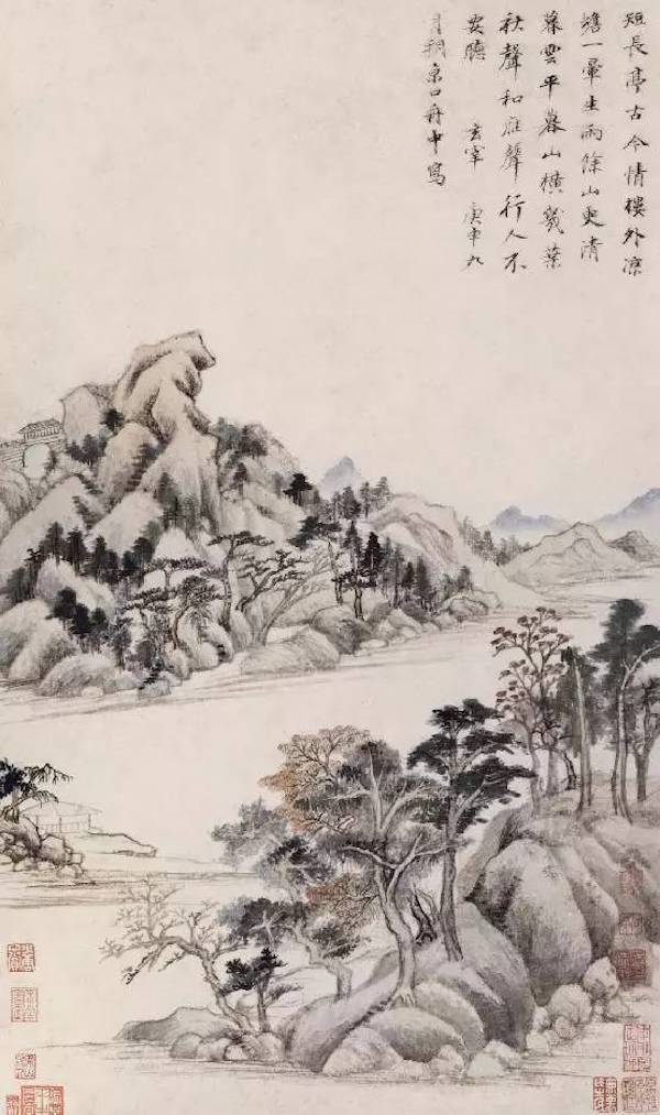 秋兴八景图第五开
