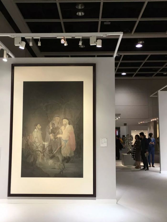 郝量2011年作品《猎人与地狱变》一作，估价180万港元，以880万港元落槌。