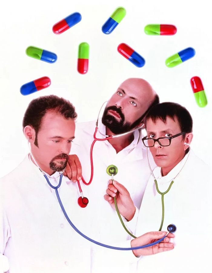 《Playing Doctor》（1992），乙烯基，226.7cm×160cm。