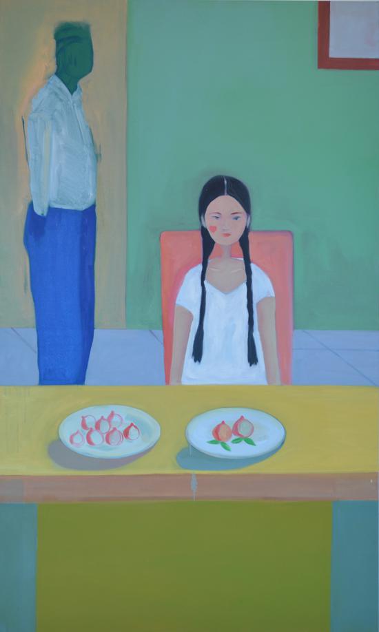 丁文星 choices 布面油画 160×100cm 2013