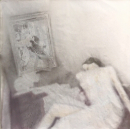 童熙乔 镜像 水墨综合 100×100cm 2018