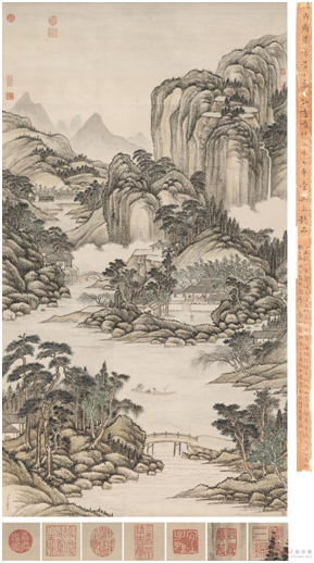 扁舟载鹤归何处 , 只在虞山黄叶村  2018西泠秋拍 《石渠宝笈三编》著录之方琮《扁舟载鹤图》赏析