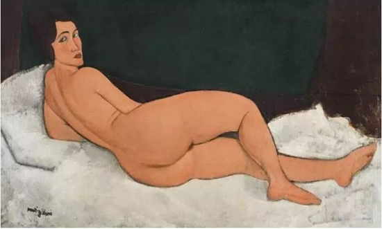莫迪里阿尼（Amedeo Modigliani）《向左侧卧的裸女》，1917年作已售157，159，000美元