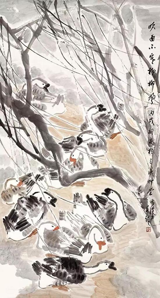 吹面不寒杨柳风 180×96cm 2006年