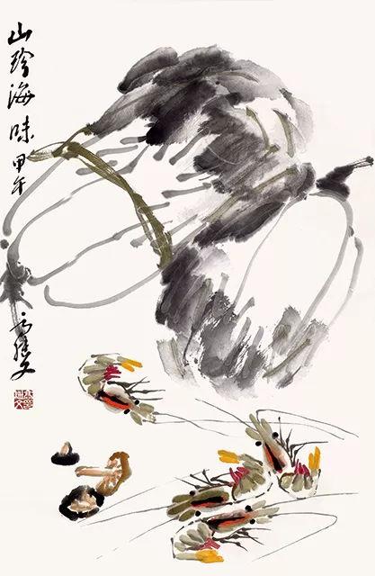 山珍海味 67×44cm 2014年